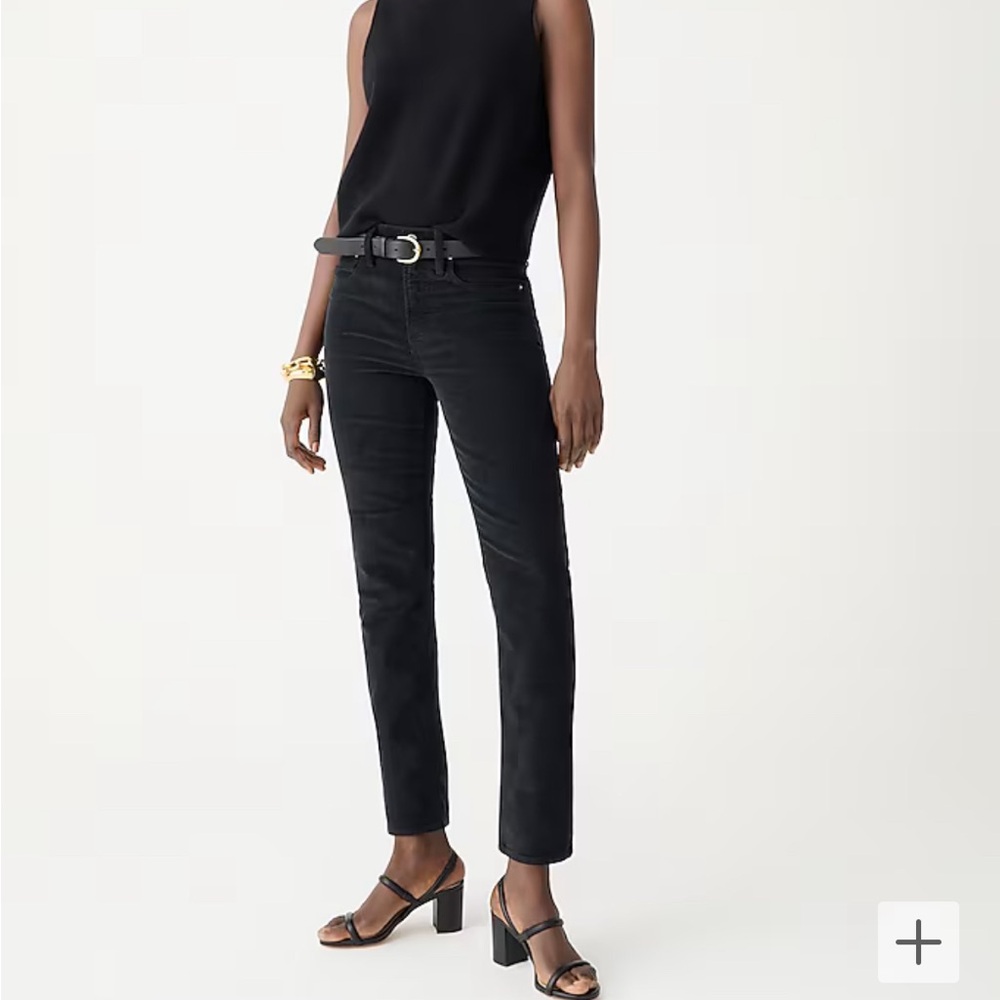 J. Crew Vintage Slim Straight Corduroy Black